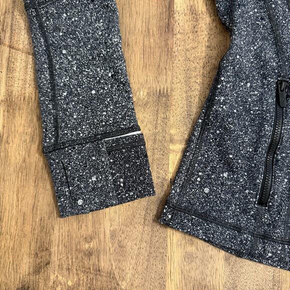 Lululemon Define Jacket Luon Full-Zip Fitted Luminesce Splatter White Black Sz 6 - Picture 8 of 11